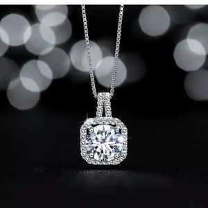 New Sterling Silver Amethyst Pendant Necklace